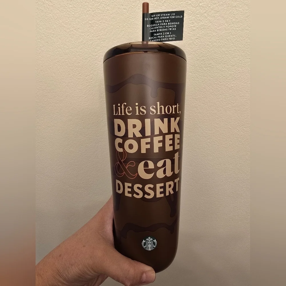 NWT Starbucks 2026 LATAM Limited Edition Sip Or Straw Stainless Steel Tumbler